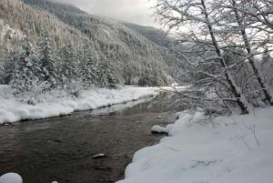 Eagle River in early winter