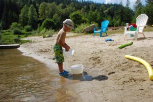 Sand, water...fun!!! at Griffin Lake Cottages.