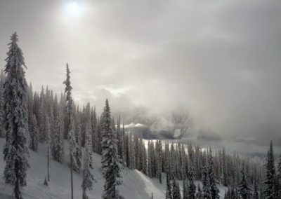 Cool light and snow at Revelstoke Mountain Resort